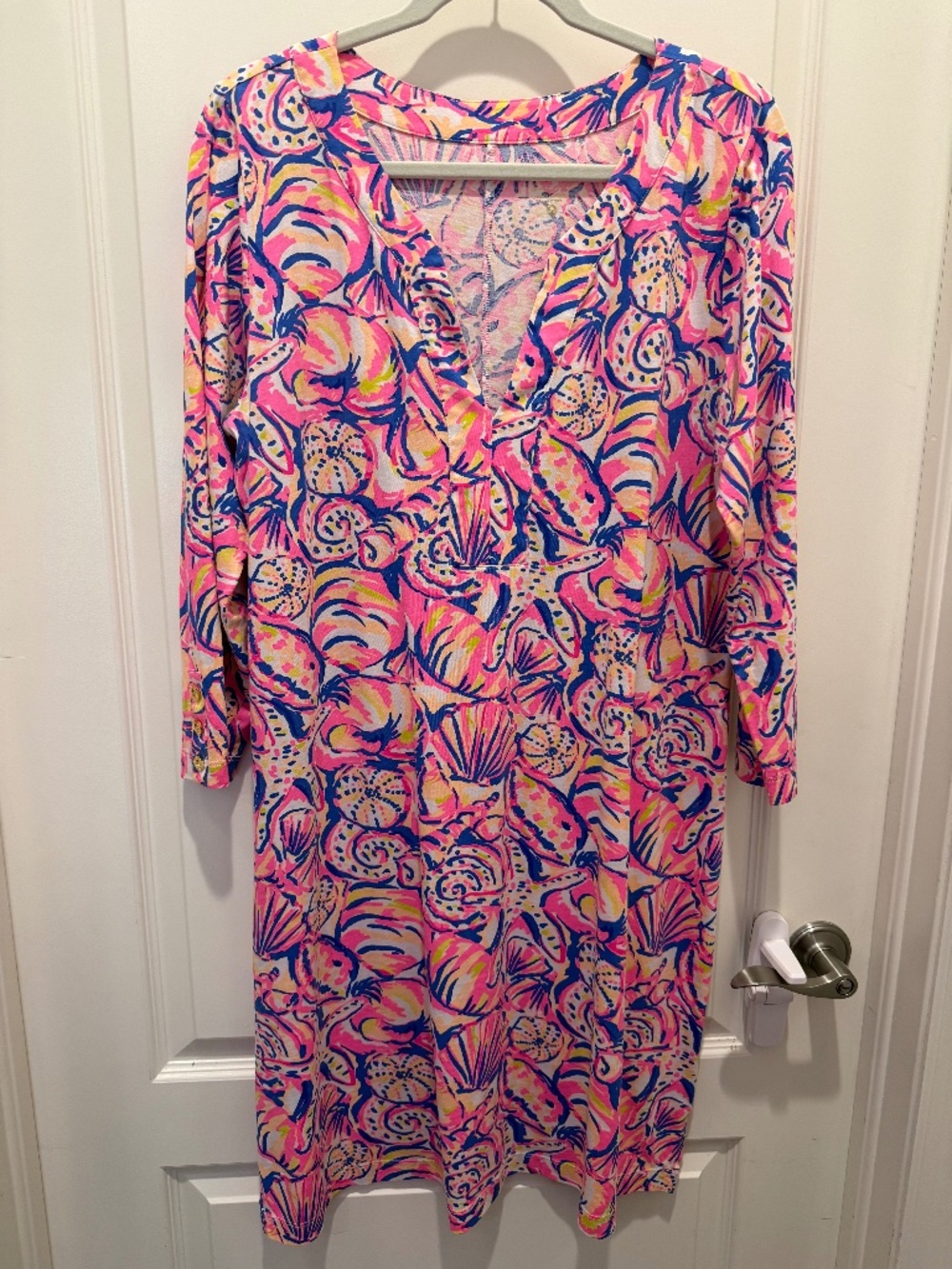 EUC Lilly Pulitzer Long-Sleeved Midi Dress, XL
